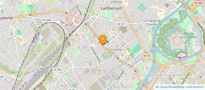 localisation de l'entreprise LOCQUET à LAMBERSART