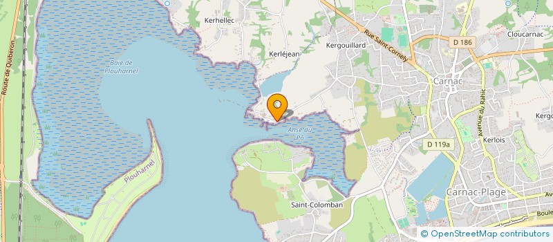 localisation de l'entreprise LOCRA  CARNAC