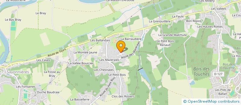 localisation de l'entreprise LOCRI  SAVONNIERES