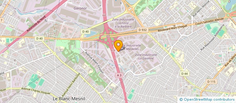 localisation de l'entreprise LOCSAB à AULNAY-SOUS-BOIS