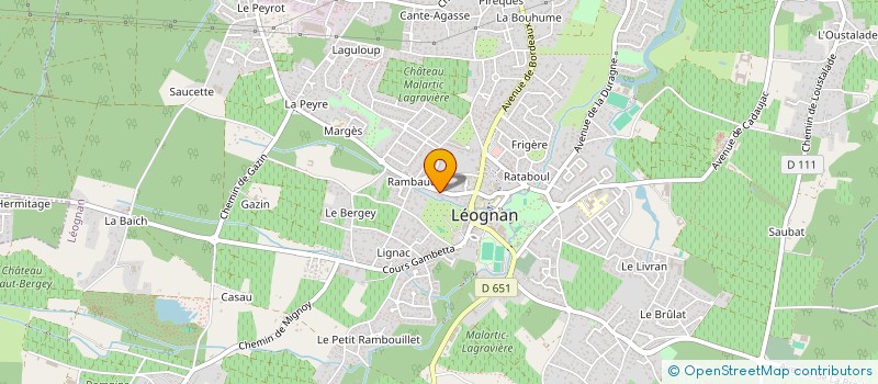 localisation de l'entreprise LOCSEB  LEOGNAN