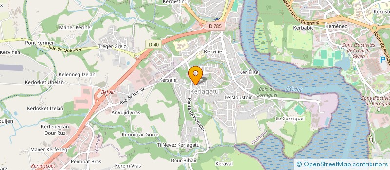 localisation de l'entreprise LOCSEN  QUIMPER