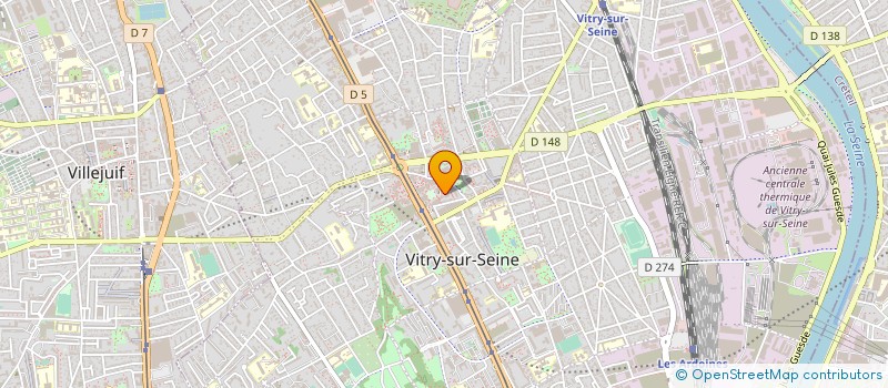 localisation de l'entreprise LOCSERVICES à VITRY-SUR-SEINE