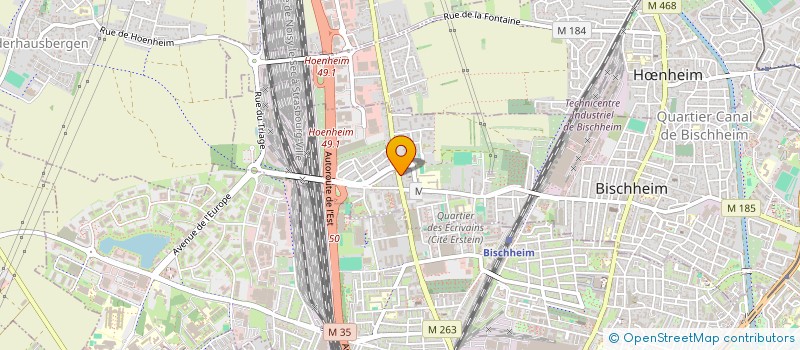 localisation de l'entreprise LOCSTRA  BISCHHEIM