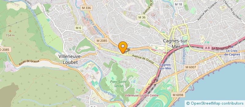 localisation de l'entreprise LOCSUD06 SERVICE VTC à CAGNES-SUR-MER
