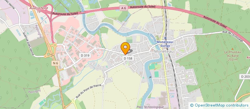 localisation de l'entreprise LOCTEC à MONETEAU