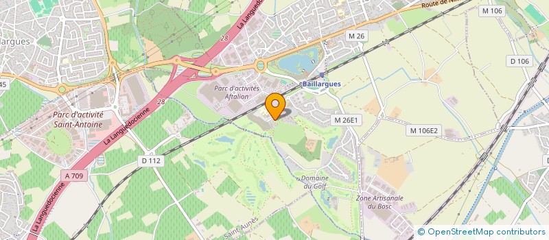 localisation de l'entreprise LOCTRANCHEUSE RESEAUX DIVERS à BAILLARGUES