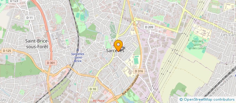 localisation de l'entreprise LOCTUDY  SARCELLES