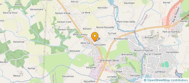 localisation de l'entreprise LOCTUDY TAXIS  PLONEOUR-LANVERN