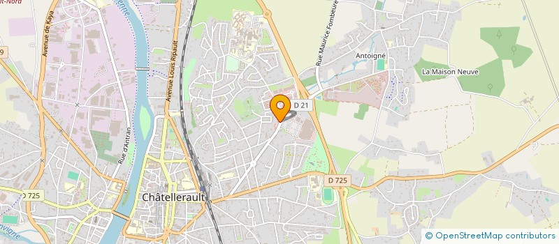 localisation de l'entreprise LOCUS à CHATELLERAULT