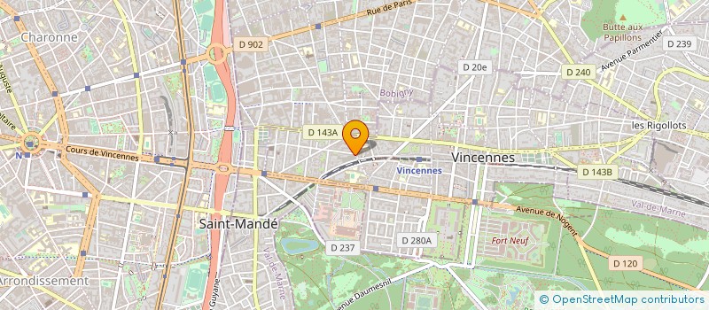 localisation de l'entreprise LOCUST à VINCENNES