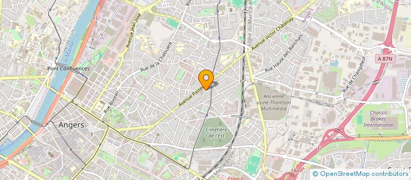 localisation de l'entreprise LOCUSTELLE à ANGERS