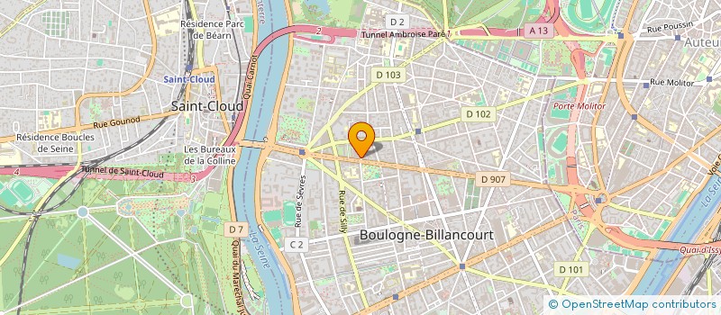 localisation de l'entreprise LOCUTIA à BOULOGNE-BILLANCOURT