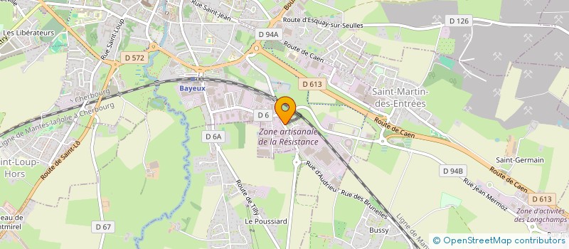 localisation de l'entreprise LOCVELO J2B  BAYEUX