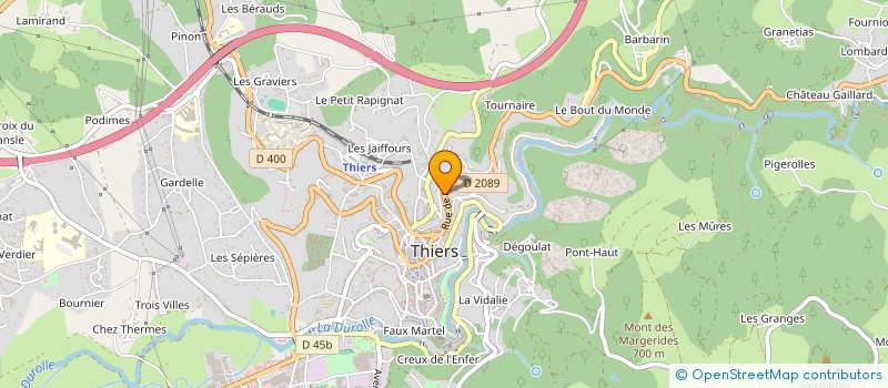 localisation de l'entreprise LOCYMMO  THIERS