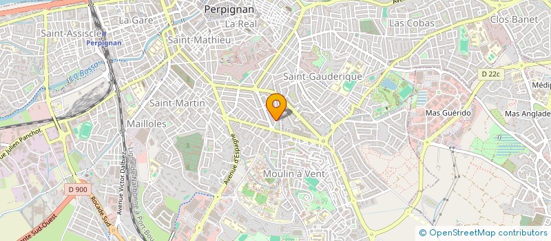 localisation de l'entreprise LOCYR  PERPIGNAN