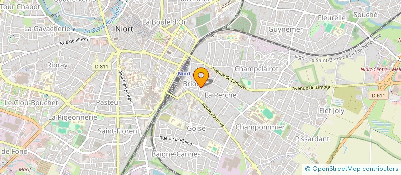 localisation de l'entreprise LOD  NIORT