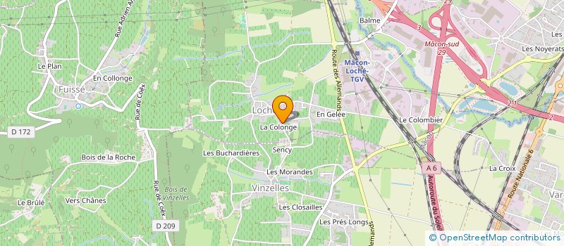 localisation de l'entreprise LOD PRODUCTIONS à MACON