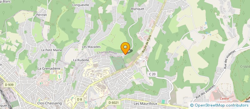 localisation de l'entreprise LODA 24  CHAMPCEVINEL