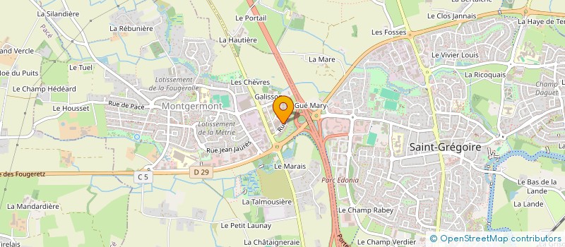 localisation de l'entreprise LODACLETH  MONTGERMONT