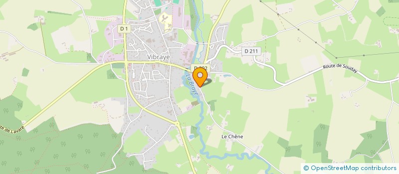 localisation de l'entreprise LODAFIT  VIBRAYE