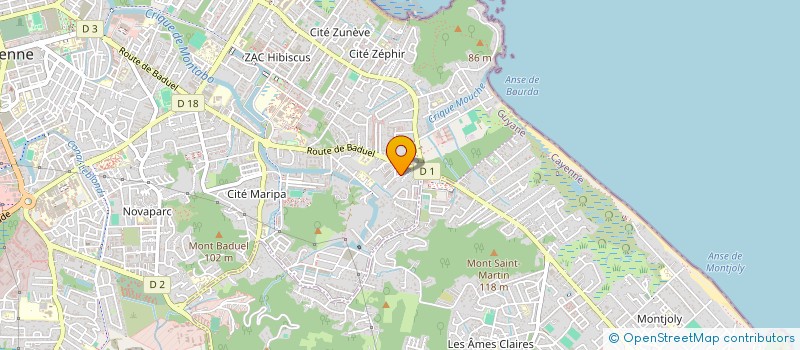 localisation de l'entreprise LODAVI  CAYENNE