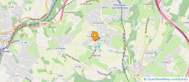 localisation de l'entreprise LODE  L'ARBRESLE