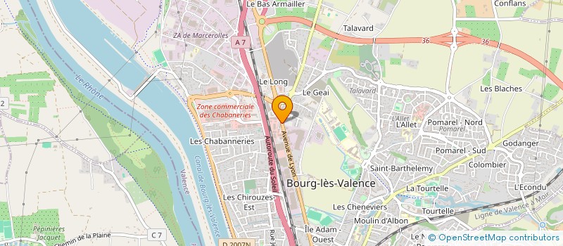 localisation de l'entreprise LODEAN RENOVATION  BOURG-LES-VALENCE