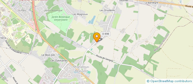 localisation de l'entreprise LODEL IMMOBILIER à MIGNALOUX-BEAUVOIR