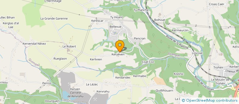 localisation de l'entreprise LODELA  GUENGAT