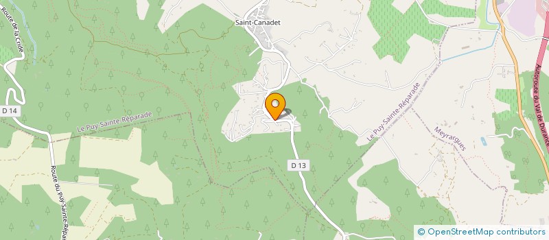 localisation de l'entreprise LODELUXE  LE PUY-SAINTE-REPARADE