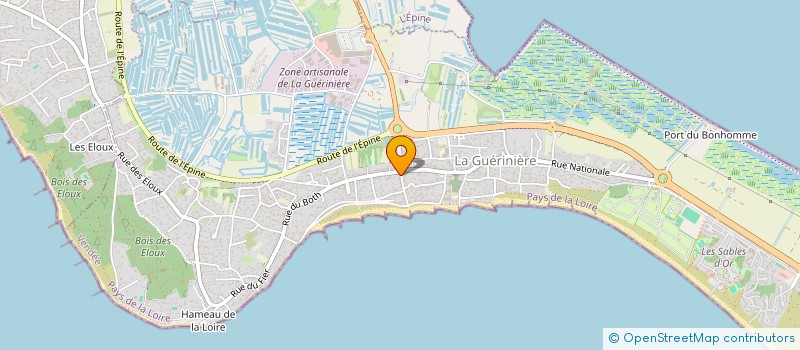 localisation de l'entreprise LODERIMBERT85  LA GUERINIERE