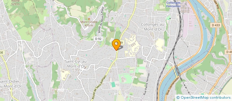 localisation de l'entreprise LODEV  SAINT-CYR-AU-MONT-D'OR