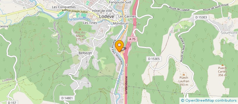 localisation de l'entreprise LODEVE TECHNIQUE  LODEVE