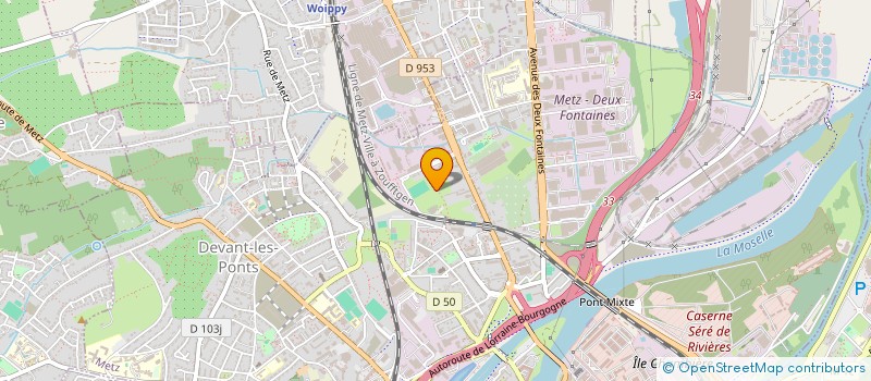 localisation de l'entreprise LODEX  METZ