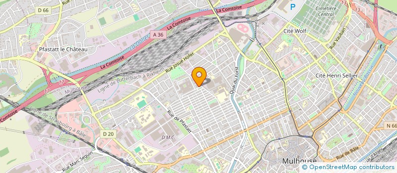 localisation de l'entreprise LODGE CONSEILS SARL  MULHOUSE