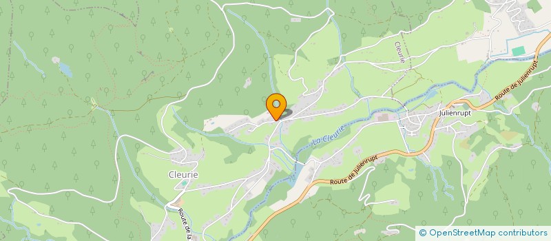 localisation de l'entreprise LODGE DU FOSSARD  CLEURIE