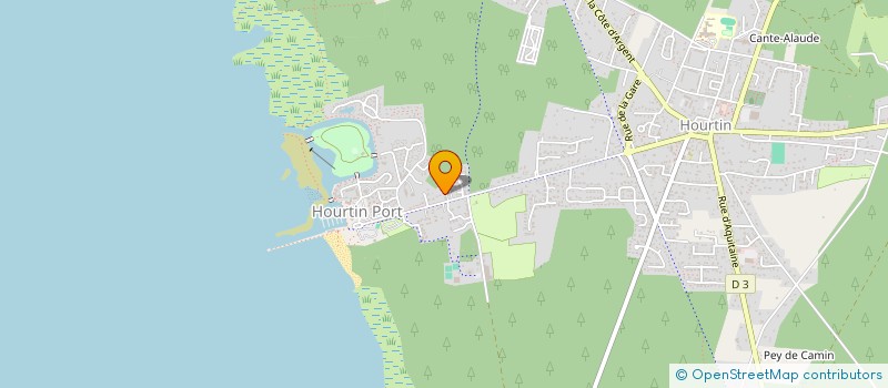 localisation de l'entreprise LODGE DU LAC D'HOURTIN  HOURTIN