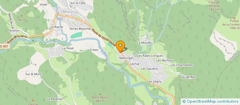 localisation de l'entreprise LODGE ETROIT DENTE SCI  TANINGES