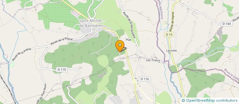 localisation de l'entreprise LODGES 46  SAINT-MICHEL-DE-BANNIERES