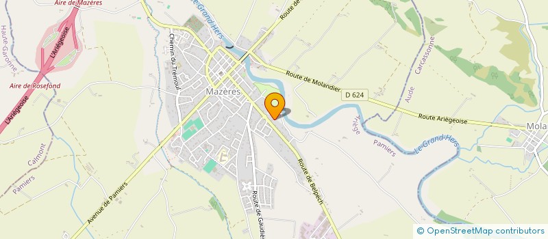 localisation de l'entreprise LODGES CIAT à MAZERES