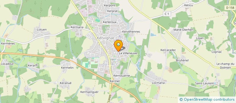 localisation de l'entreprise LODGI CLOISON à KERVIGNAC