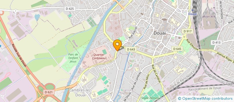 localisation de l'entreprise LODHO  DOUAI