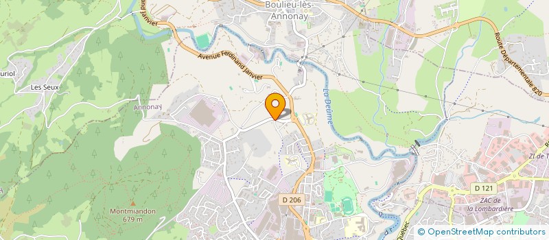localisation de l'entreprise LODI 12 à ANNONAY