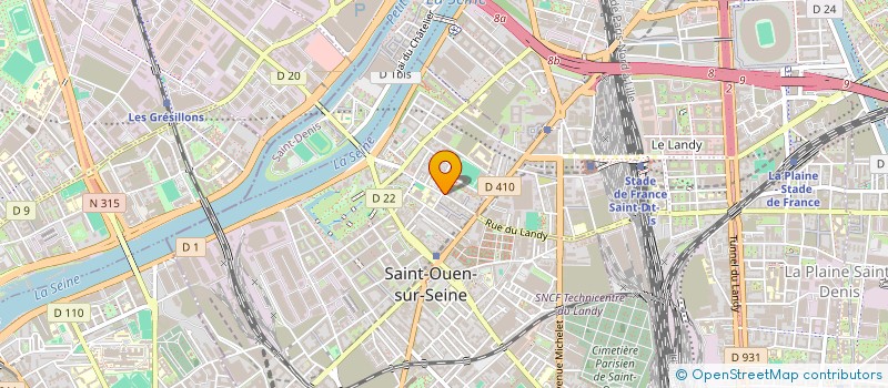 localisation de l'entreprise LODI à SAINT-OUEN-SUR-SEINE