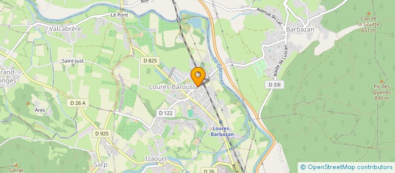 localisation de l'entreprise LODI  LOURES-BAROUSSE