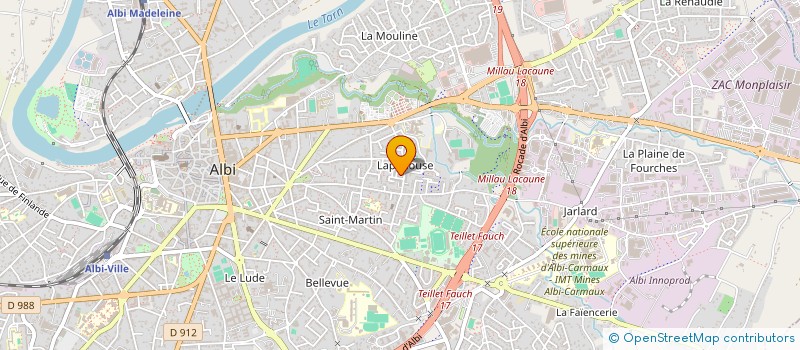 localisation de l'entreprise LODI.C à ALBI