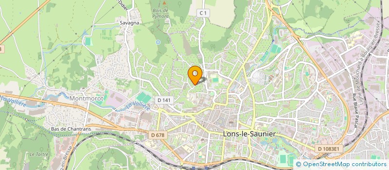localisation de l'entreprise LODICE  LONS-LE-SAUNIER