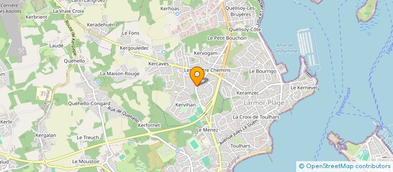 localisation de l'entreprise LODIE  LARMOR-PLAGE