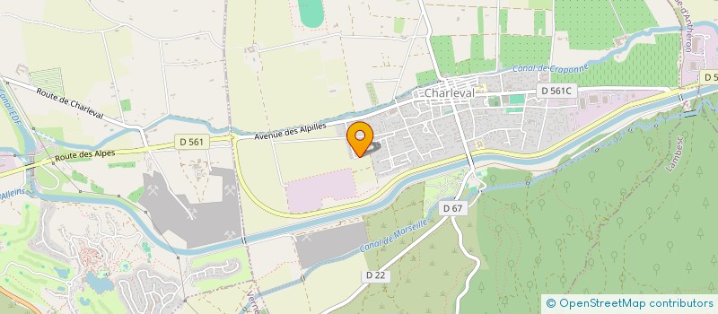 localisation de l'entreprise LODIKA  CHARLEVAL